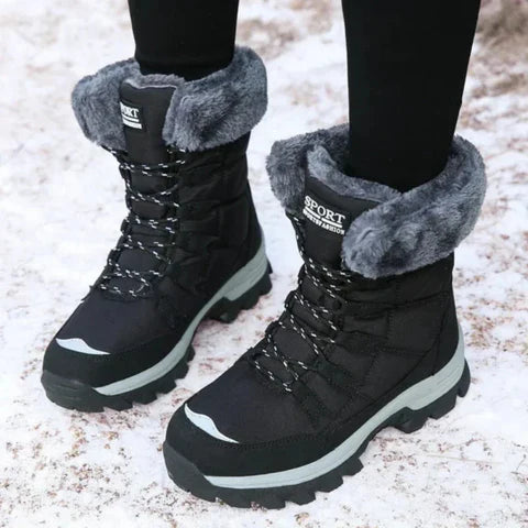 Sumya – Warm snow boots with fur collar