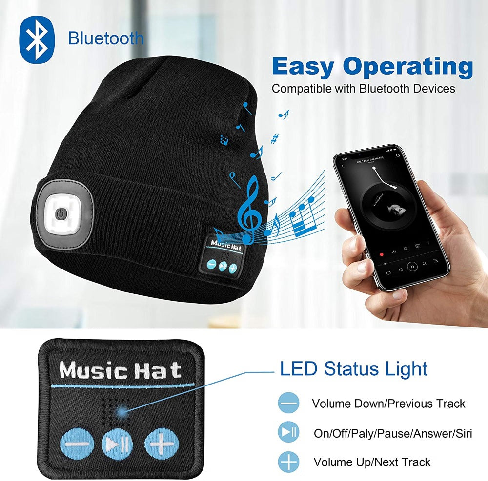 3-in-1 winter beanie - smarthood (with built-in Bluetooth music)