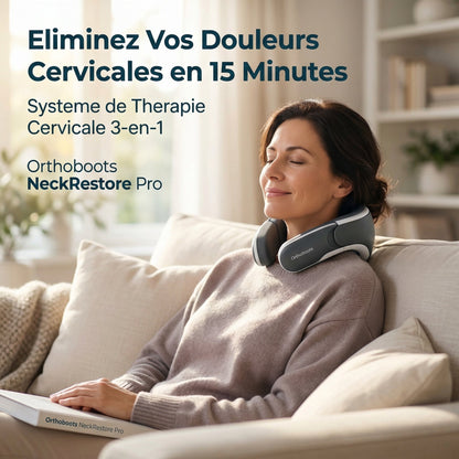 NeckRestore Pro | Systeme de Therapie Cervicale 3-en-1 TriTherapy