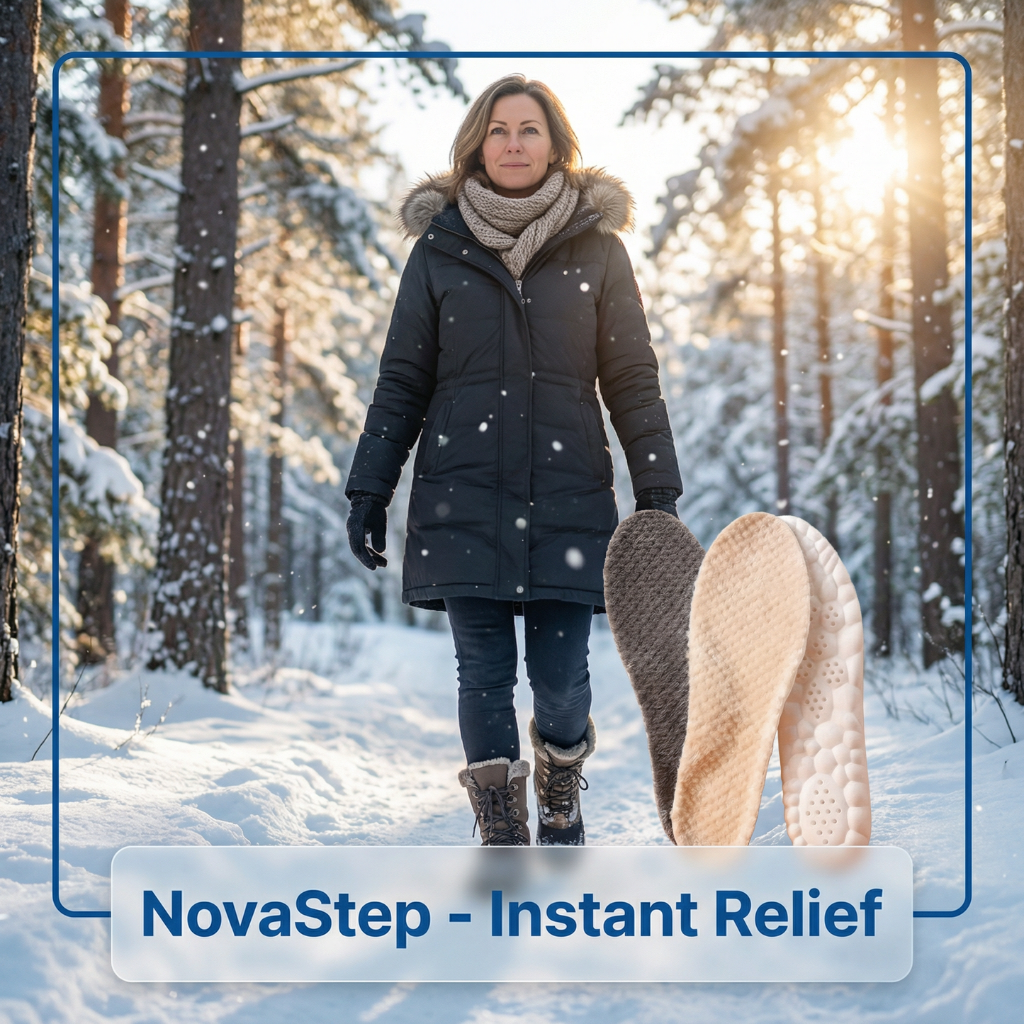 Plush orthopedic insole - NovaStep