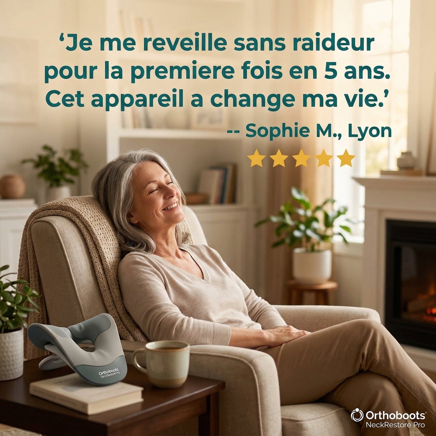 NeckRestore Pro | Systeme de Therapie Cervicale 3-en-1 TriTherapy