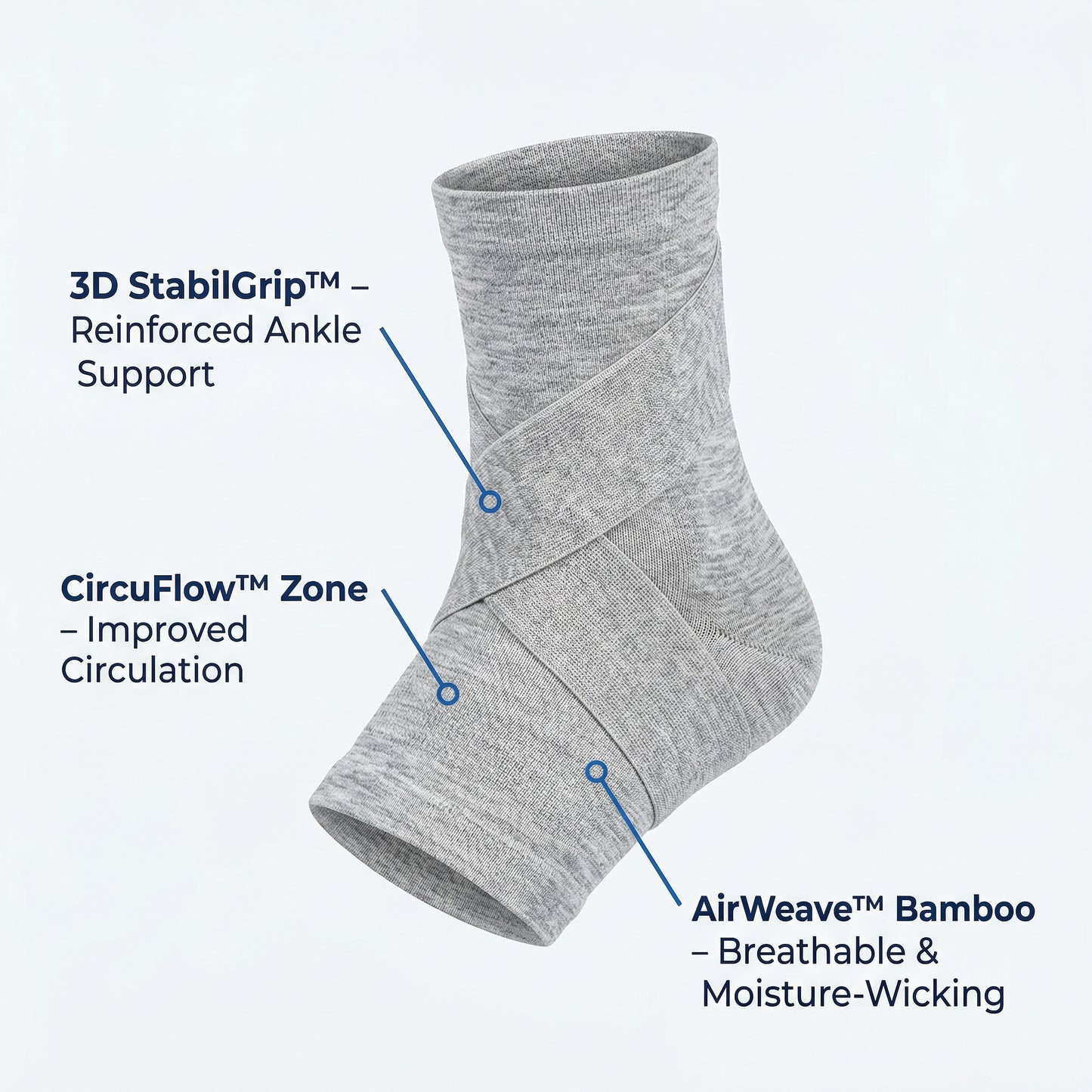 Premium BambooFlex™ Ankle Recovery Sleeve