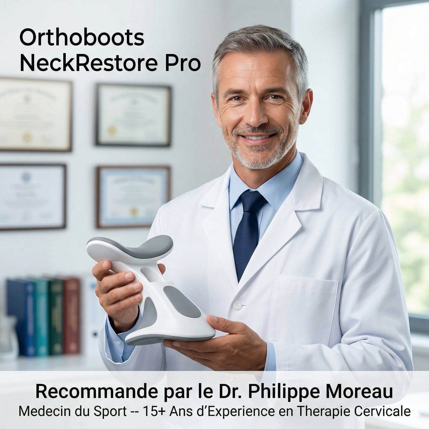 NeckRestore Pro | Systeme de Therapie Cervicale 3-en-1 TriTherapy
