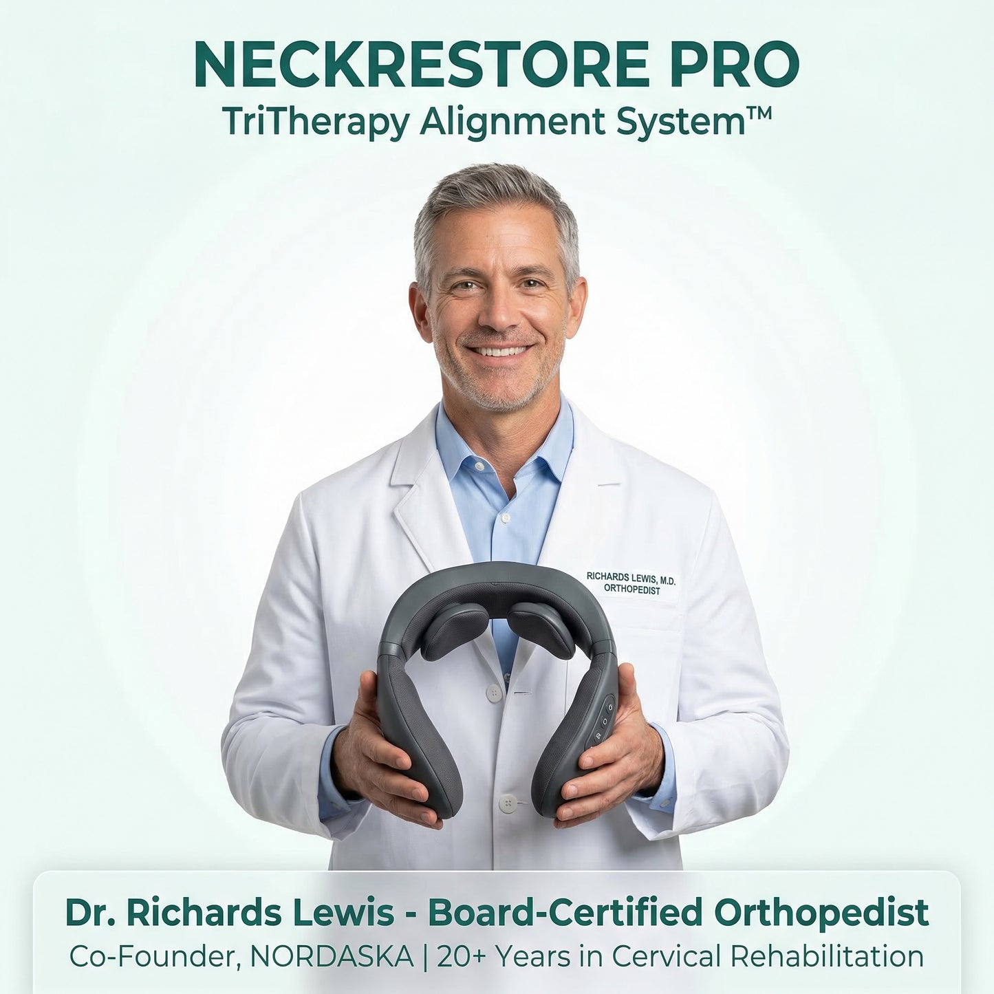 NeckRestore Pro™ — 3-in-1 Cervical Therapy System
