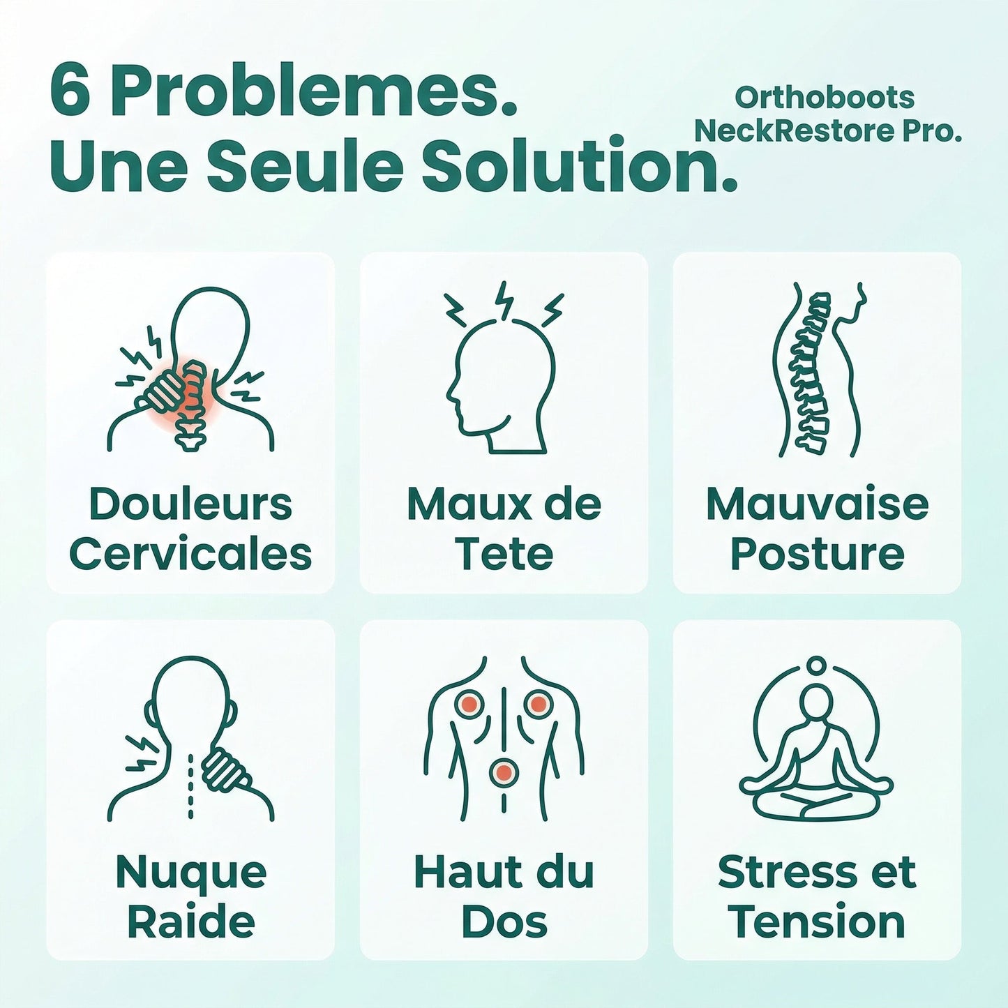 NeckRestore Pro | Systeme de Therapie Cervicale 3-en-1 TriTherapy