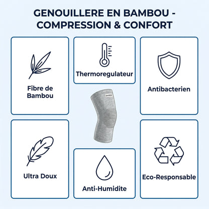 Genouillère haut de gamme en bambou