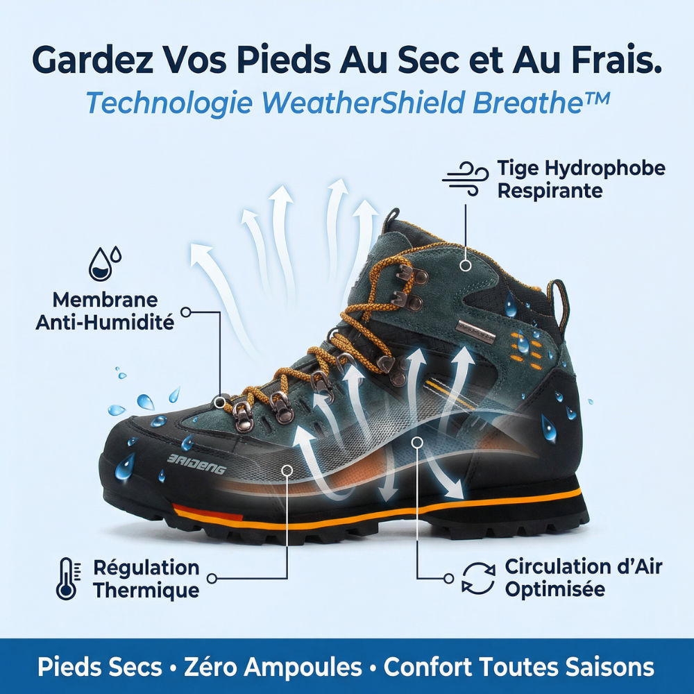 BRIDENG - Chaussures de randonnée antidérapantes 3G