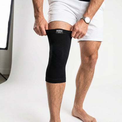 Premium Bamboo Knee Sleeve - Black