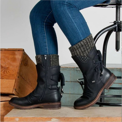 Women's Mid-Calf Winter Boots - Snobo