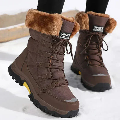 Sumya – Warm snow boots with fur collar