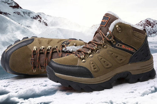 RANAO - Men's hiking boots, lined and wide fit
