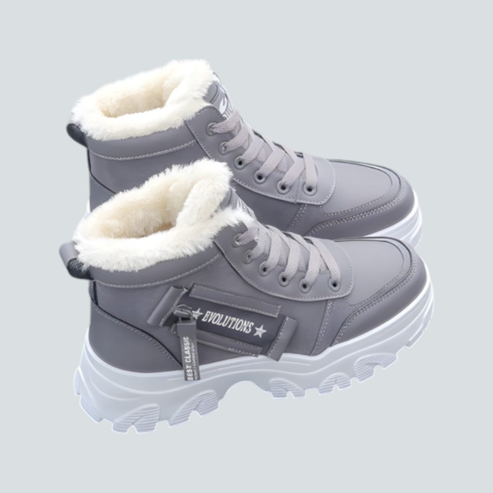 Nina – Trendy winter boots with faux fur lining