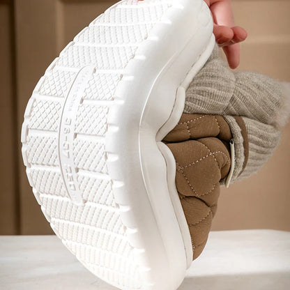Plush winter slippers with thick non-slip soles - Olaf