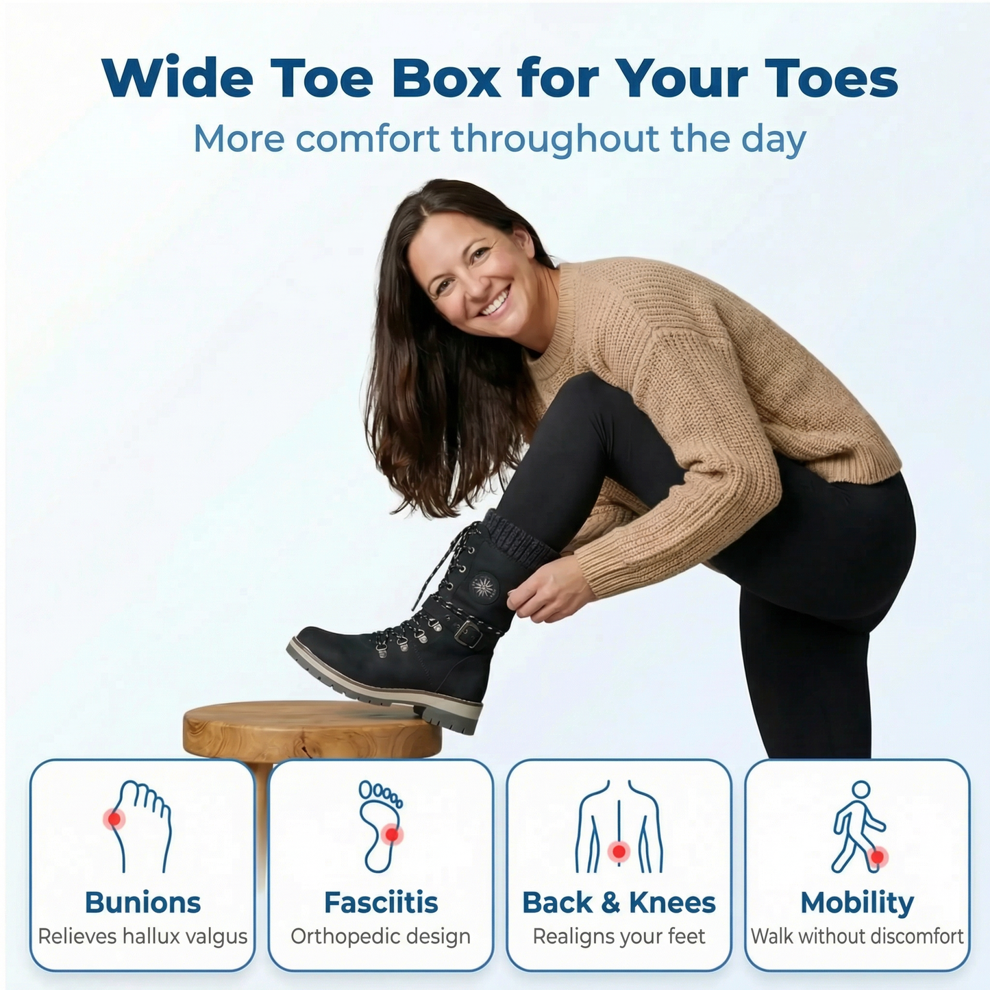 Orthopedic winter boots for women - (down to - 60°F) - ThermoWalk .