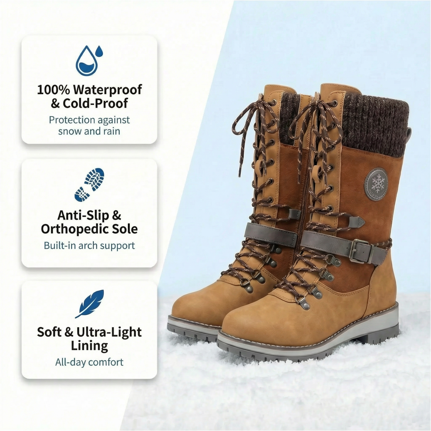 Orthopedic winter boots for women - (down to - 60°F) - ThermoWalk .