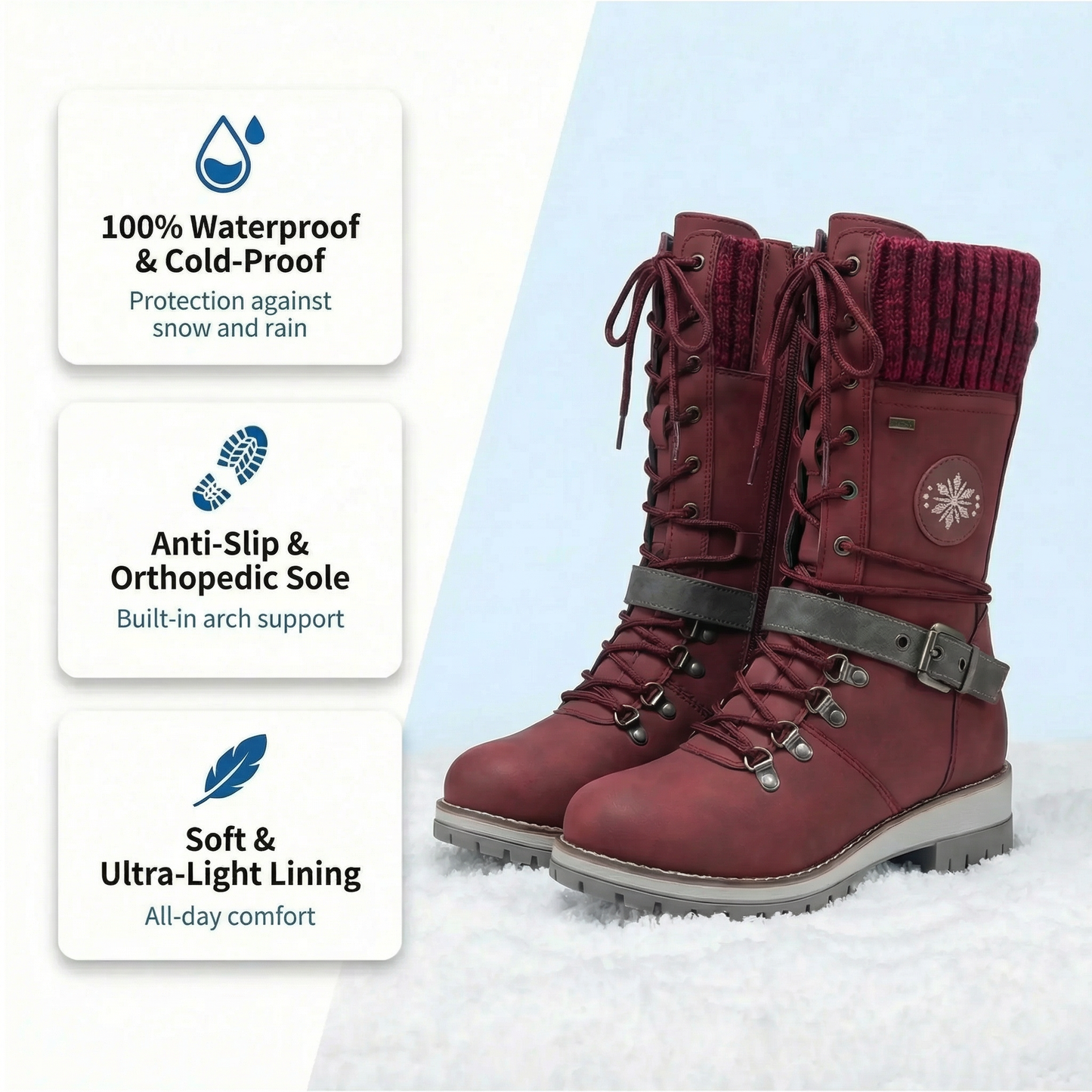 Orthopedic winter boots for women - (down to - 60°F) - ThermoWalk .