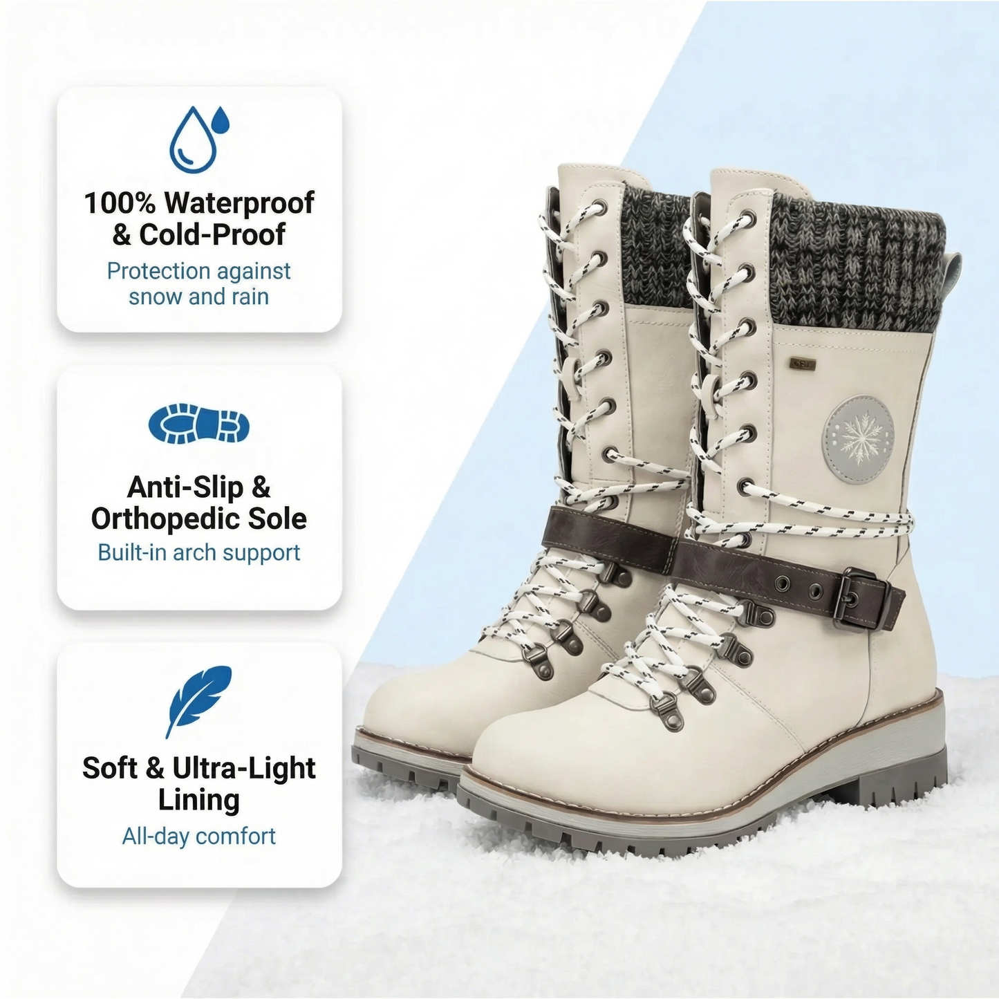 Orthopedic winter boots for women - (down to - 60°F) - ThermoWalk .