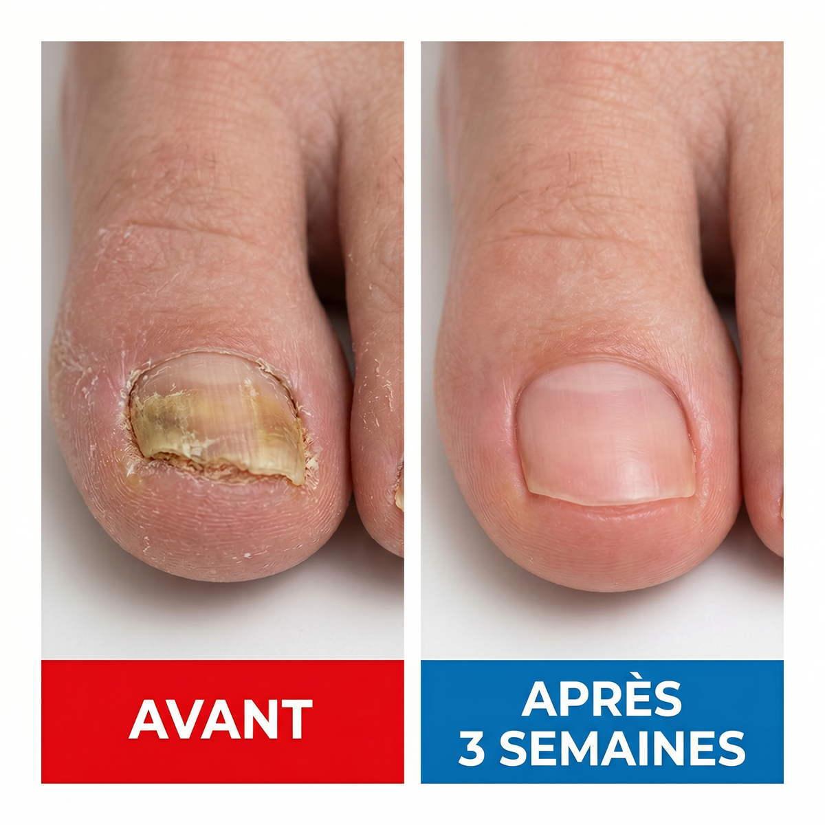 Fongix - Avant apres 3 semaines