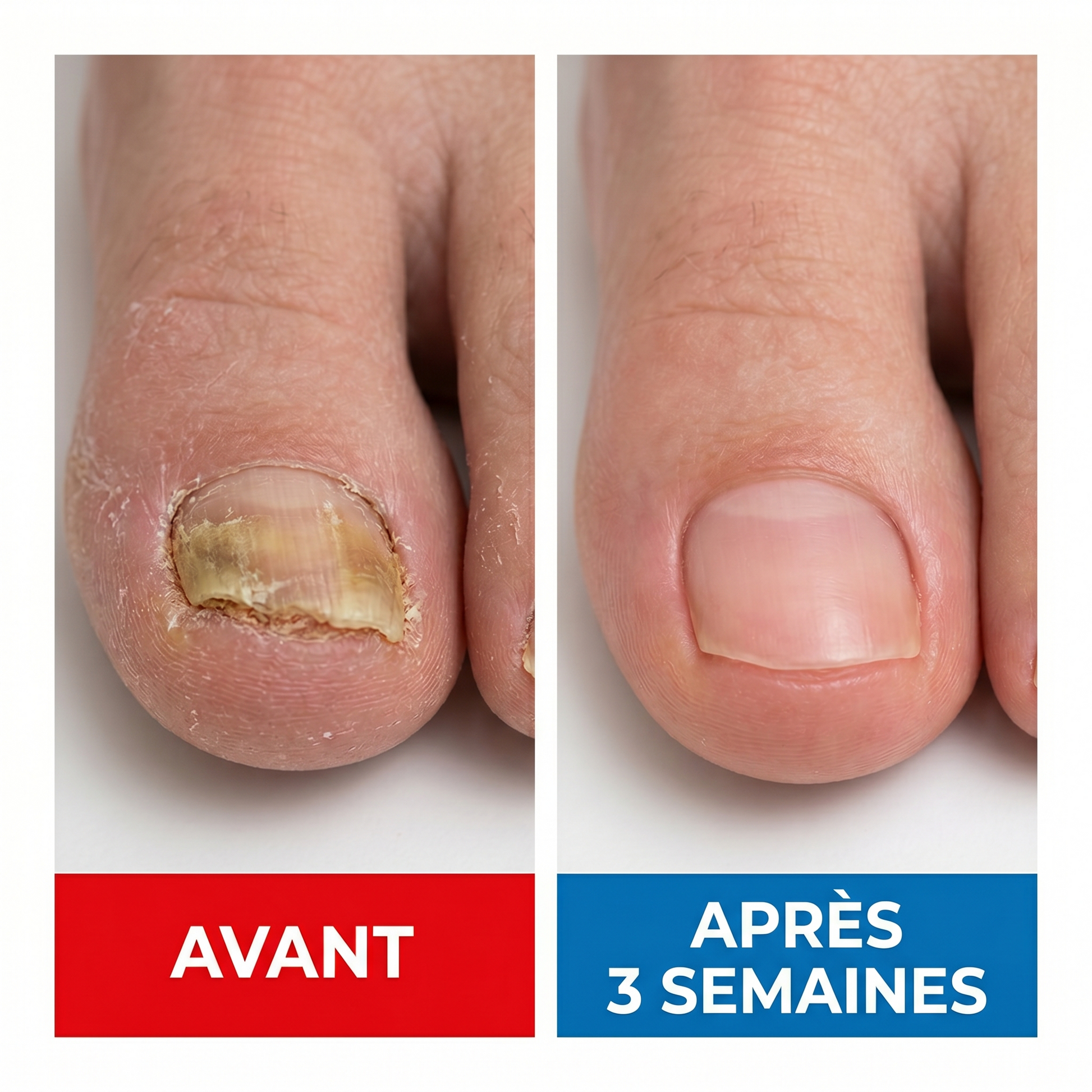 Fongix - Avant apres 3 semaines