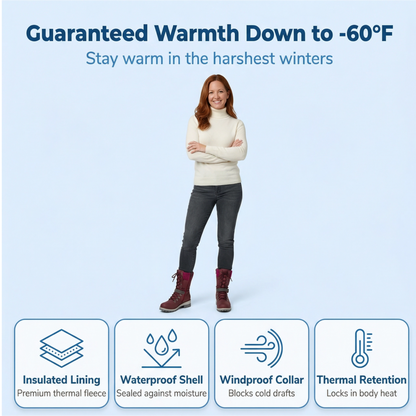 Orthopedic winter boots for women - (down to - 60°F) - ThermoWalk .