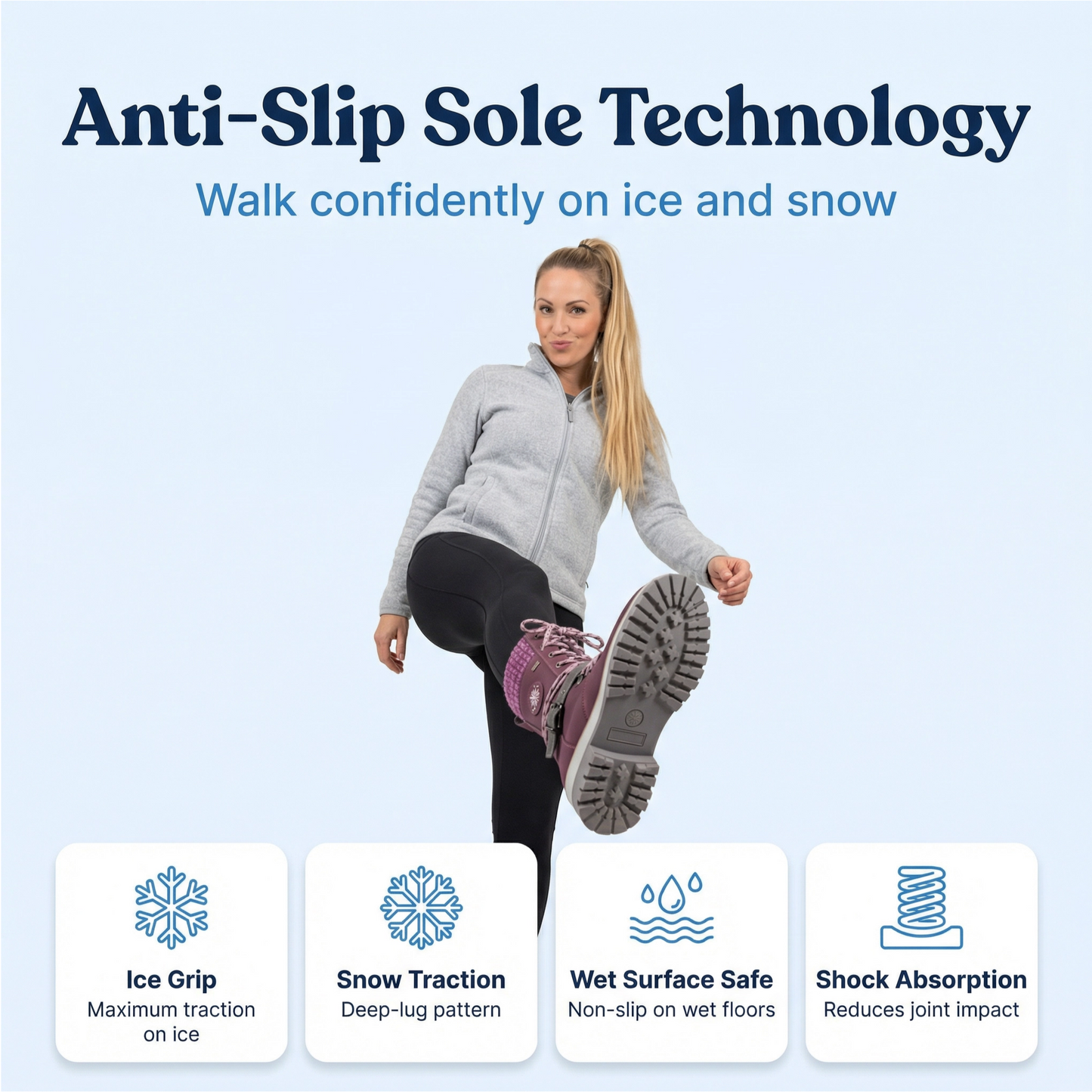 Orthopedic winter boots for women - (down to - 60°F) - ThermoWalk .