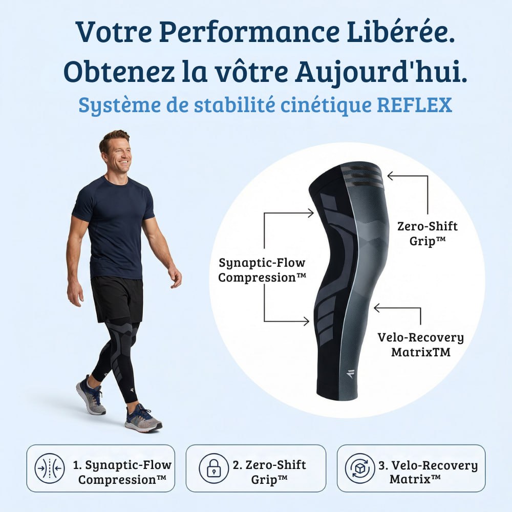 Reflex - Support de compression V2 pour les genoux et les jambes