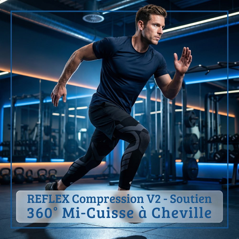 Reflex - Support de compression V2 pour les genoux et les jambes