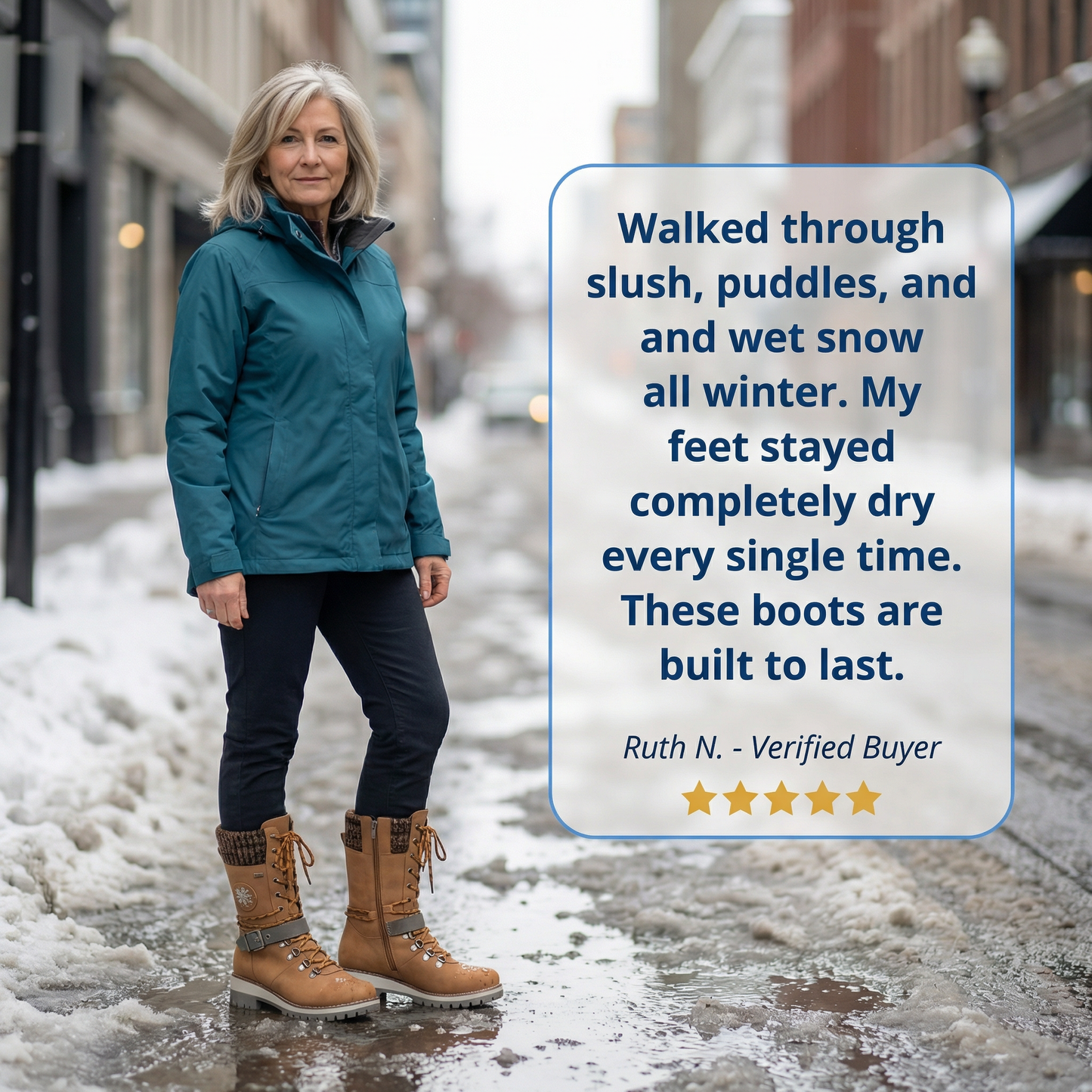 Orthopedic winter boots for women - (down to - 60°F) - ThermoWalk