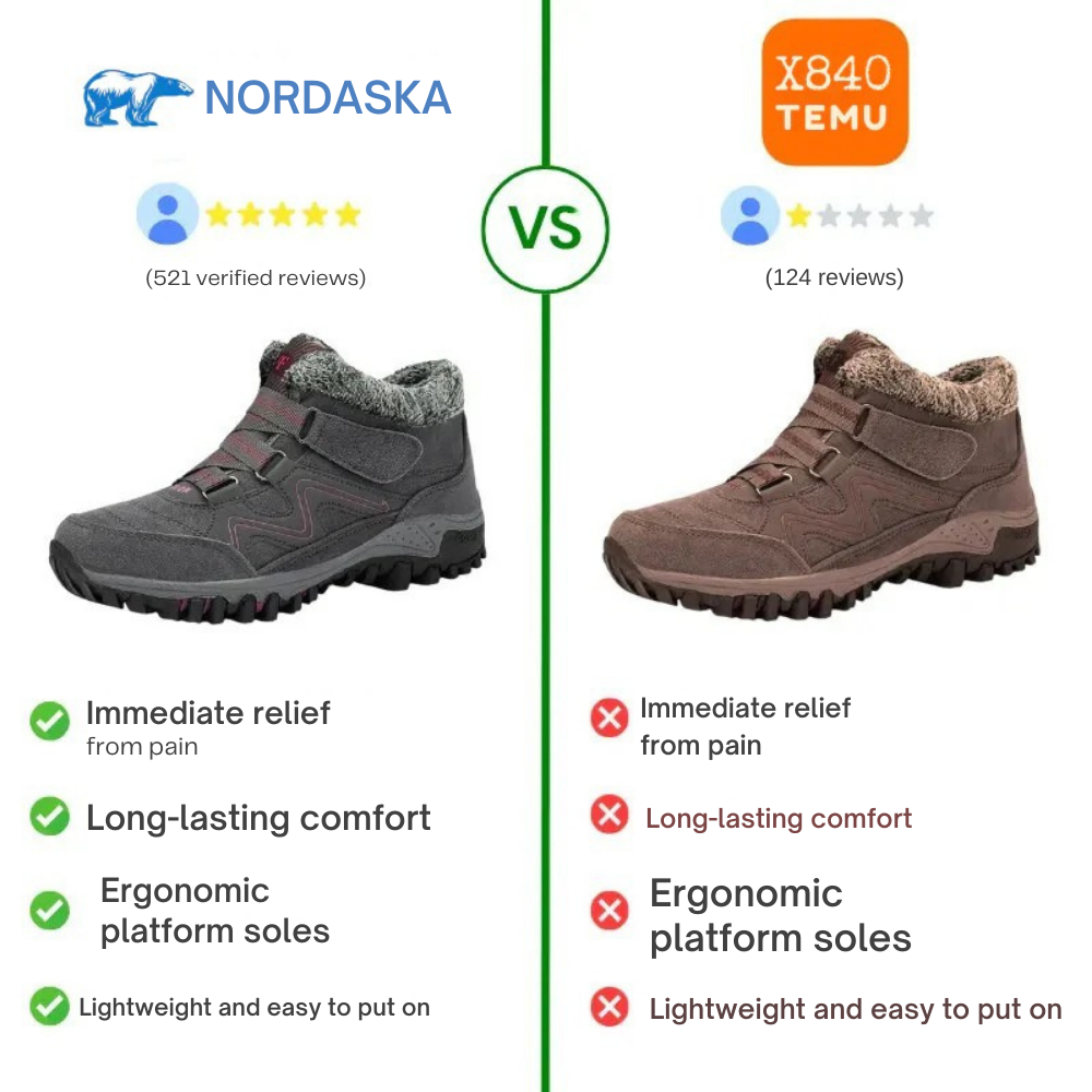 OrthoBoots™ - Fur-lined winter hiking boots