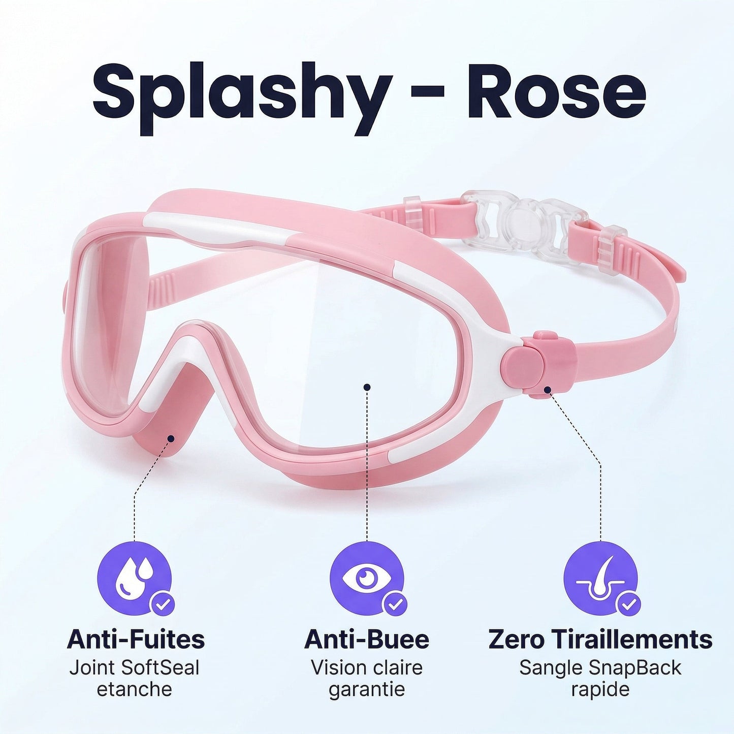 Lunettes de plongée pour enfants et adultes -  Splashy™